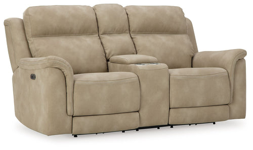 Next-Gen Durapella - Reclining Power Loveseat With Console #beige