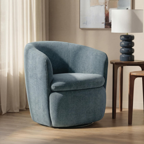 Leemont - Swivel Accent Chair #blue
