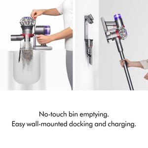 Dyson - V8 Cordless Vacuum with 6 accessories - Silver/Nickel