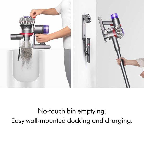 Dyson - V8 Cordless Vacuum with 6 accessories - Silver/Nickel