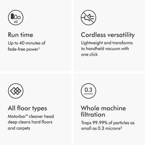 Dyson - V8 Cordless Vacuum with 6 accessories - Silver/Nickel