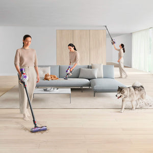 Dyson - V8 Cordless Vacuum with 6 accessories - Silver/Nickel
