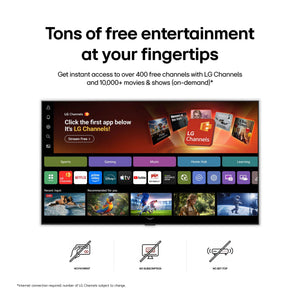 LG - 55” Class NU700B Series LED Nano AI 4K UHD Smart webOS TV (2026)