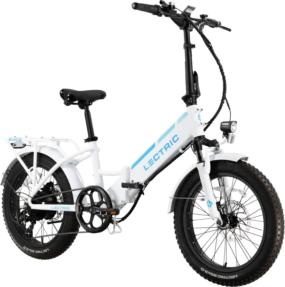 Lectric eBikes - XP3 Step-Thru Foldable Long-Range eBike: 65 miles Max Operating Range & 28 mph Max Speed - Unisize - White