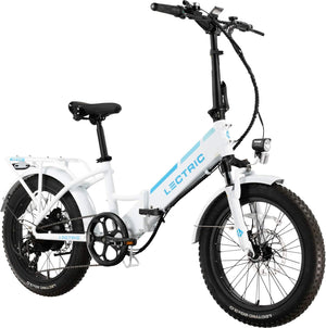 Lectric eBikes - XP3 Step-Thru Foldable Long-Range eBike: 65 miles Max Operating Range & 28 mph Max Speed - Unisize - White