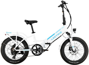 Lectric eBikes - XP3 Step-Thru Foldable Long-Range eBike: 65 miles Max Operating Range & 28 mph Max Speed - Unisize - White