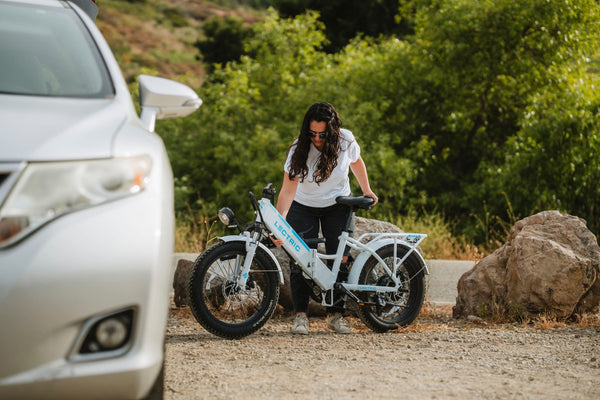 Lectric eBikes - XP3 Step-Thru Foldable Long-Range eBike: 65 miles Max Operating Range & 28 mph Max Speed - Unisize - White