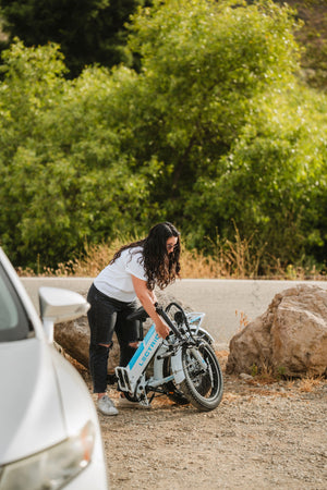 Lectric eBikes - XP3 Step-Thru Foldable Long-Range eBike: 65 miles Max Operating Range & 28 mph Max Speed - Unisize - White