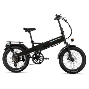Lectric eBikes - XP4 Step-Over Foldable eBike (Max 50mi/28mph) + LevelUp Rack - Tempest Grey