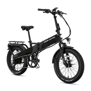 Lectric eBikes - XP4 Step-Over Foldable eBike (Max 50mi/28mph) + LevelUp Rack - Tempest Grey