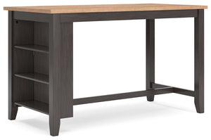 Gesthaven - Rectangular Dining Room Counter Set #darkbrown