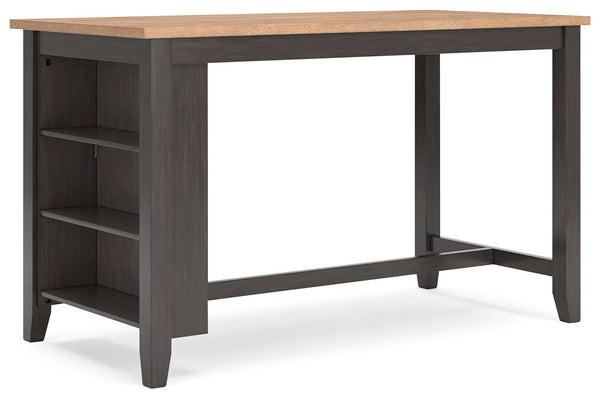 Gesthaven - Rectangular Dining Room Counter Set #darkbrown