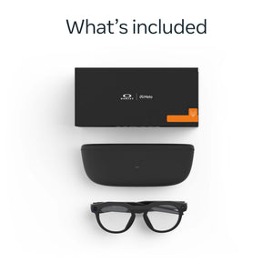 Oakley Meta - HSTN glasses - with Meta AI, Audio, Photo, Video Compatibility - Clear Lenses - Black