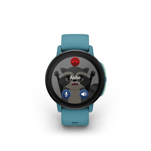Garmin - Bounce 2 GPS Kids Smartwatch 43mm Fiber-reinforced polymer - Turquoise - (2025)
