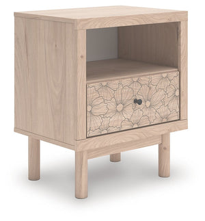 Arloster - Mesita de noche con un cajón - Color tan