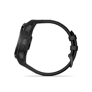 Garmin - Instinct Crossover AMOLED Tactical Edition GPS Smartwatch 47 mm Fiber-reinforced Polymer - Black with black silicone band - (2025)