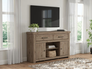 Garistyn - LG TV Stand With Fireplace Option #62"wx17"dx37"h
