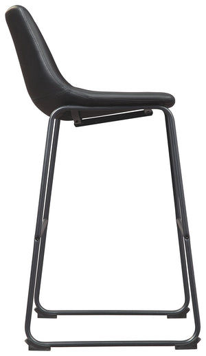 Centiar - Upholstered Barstool (Set of 2) #black #19''wx22''dx40''h