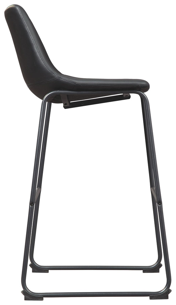 Centiar - Upholstered Barstool (Set of 2) #black #19''wx22''dx40''h