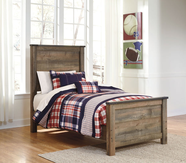 Trinell - Panel Bed #twin #none