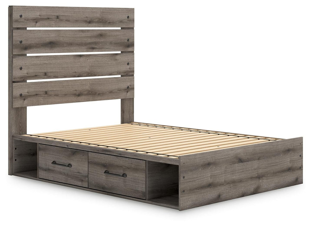 Graystorm - Panel Bed With Storage #full