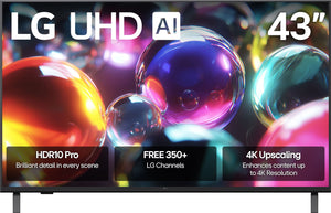 LG - 43” Class UA7000 Series LED AI 4K UHD Smart webOS TV (2025)