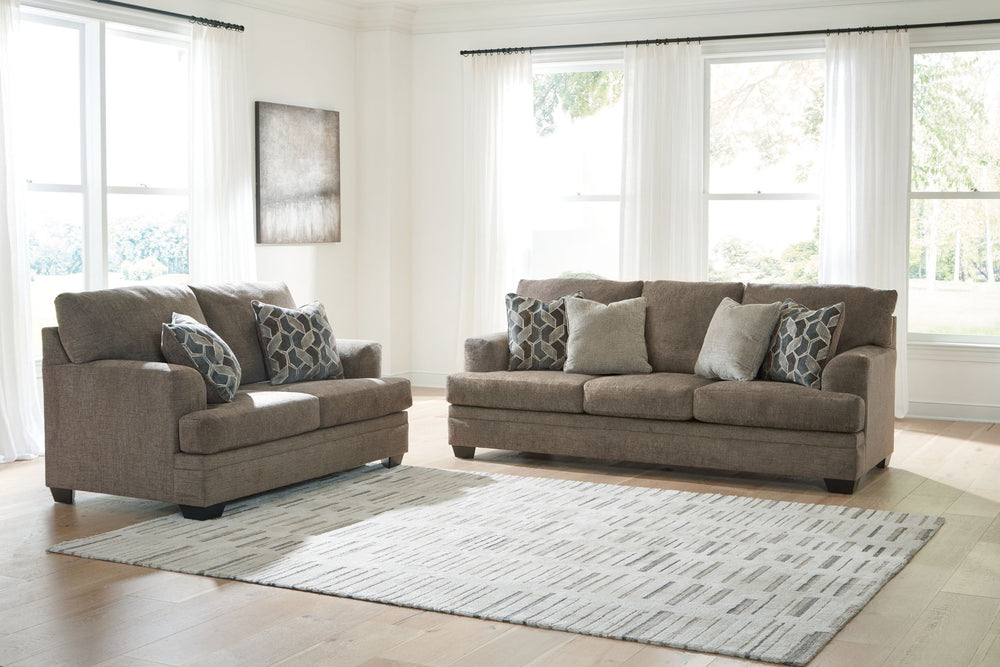 Stonemeade - Living Room Set #lightbrown #3pc.sofachaise,chairandahalf,ottoman