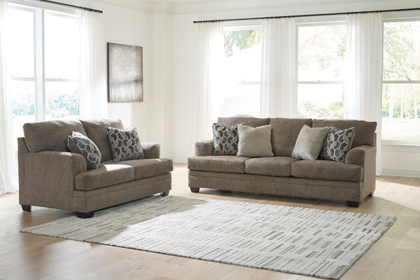 Stonemeade - Living Room Set #darkbrown #2pc.sofa,loveseat