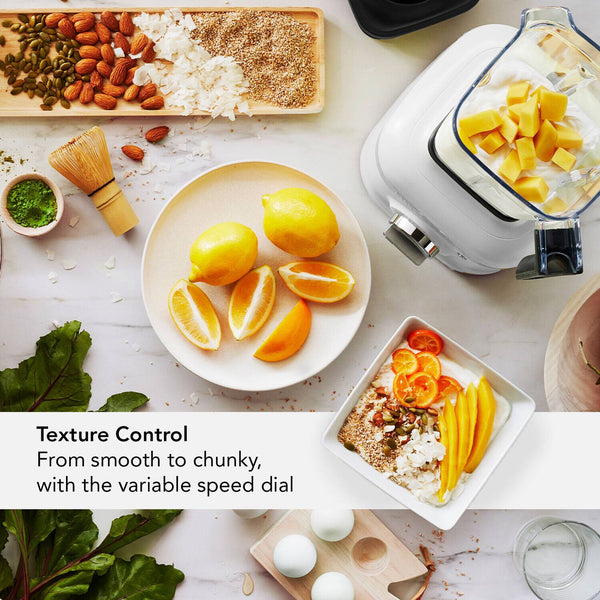 KitchenAid - K400 1200W 56 oz. Variable 5-Speed BPA-Free Blender with Tamper - White