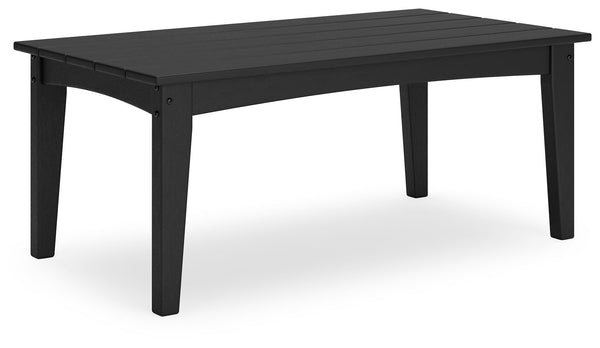Hyland Wave - Rectangular Cocktail Table #black