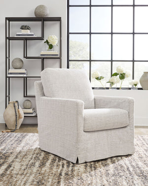 Nenana Next-Gen Nuvella - Swivel Glider Accent Chair #lightgray