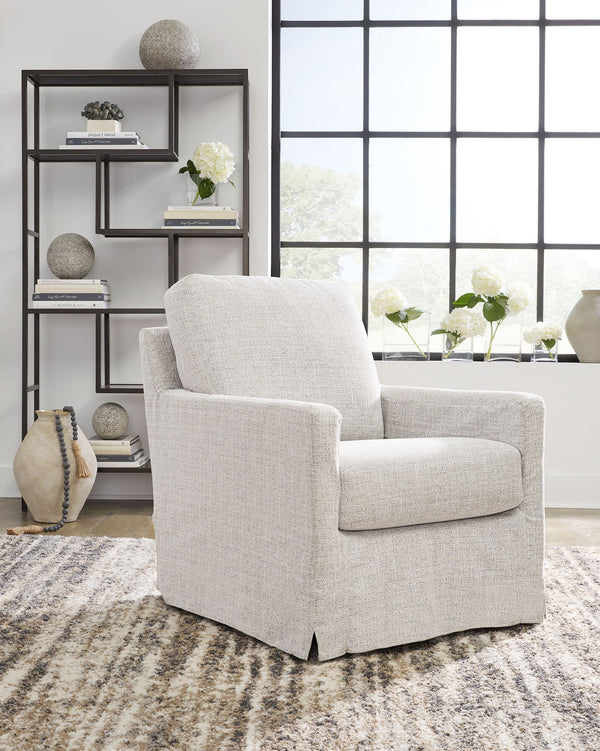 Nenana Next-Gen Nuvella - Swivel Glider Accent Chair #lightgray
