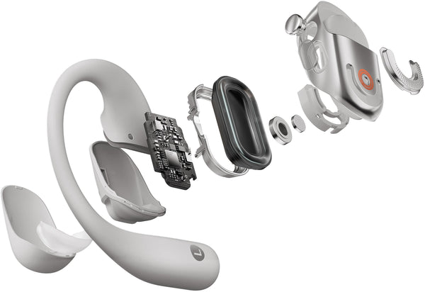 Shokz - OpenFit 2+ Open-Ear True Wireless Bluetooth Earbuds - Gray