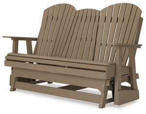 Hyland Wave - Glider Loveseat #darkbrown