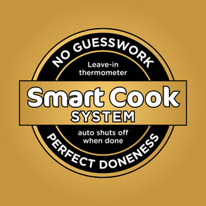 Ninja - Smart DoubleStack XL 2-Basket Air Fryer with Leave-in Thermometer, 10 QT, 6-in-1 Smart Cook System, Space Saving Design - Deep Gray