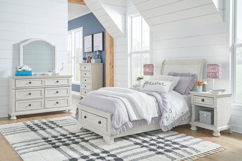 Robbinsdale - Youth Sleigh Storage Bedroom Set #twin