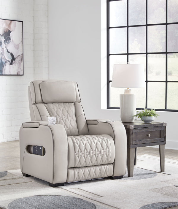 Boyington - Power Recliner/Adj Headrest #gray