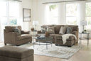 Stonemeade - Living Room Set #darkbrown #3pc.sofachaise,chairandahalf,ottoman