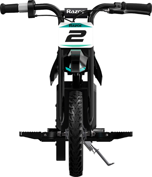 Razor - MX125 Dirt Rocket eBike for Kids w/ 5.3 Miles Max Operating Range and 8 mph Max Speed - Teal/Black