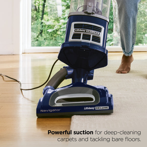 Shark - Navigator Lift-Away Deluxe Upright Vacuum with Anti-Allergen Complete Seal - Blue