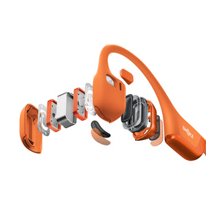 Shokz - OpenRun Pro 2 Wireless Bone Conduction Open-Ear Bluetooth Sports Headphones - Orange