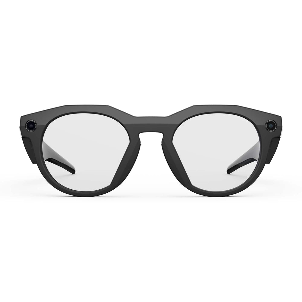 Oakley Meta - HSTN glasses - with Meta AI, Audio, Photo, Video Compatibility - Clear Lenses - Black