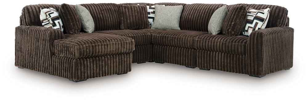 Midnight-Madness - 5 Piece Sectional #black #5pc.leftarmfacingcornerchaisesectional