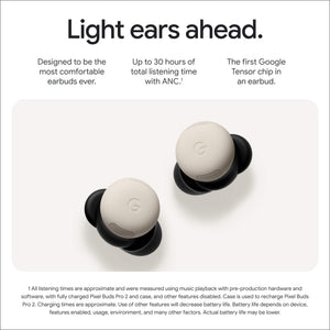 Google - Pixel Buds Pro 2 - Wireless Earbuds with Active Noise Cancellation – Bluetooth Headphones - Peony