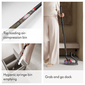 Dyson - PencilVac Fluffycones Cordless Vacuum - Black/Black
