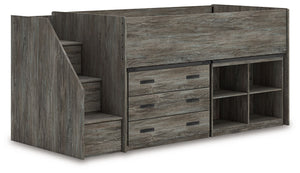 Frandern - Loft Bed #bookcase,drawers