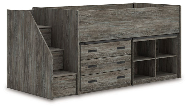 Frandern - Loft Bed #bookcase,drawers