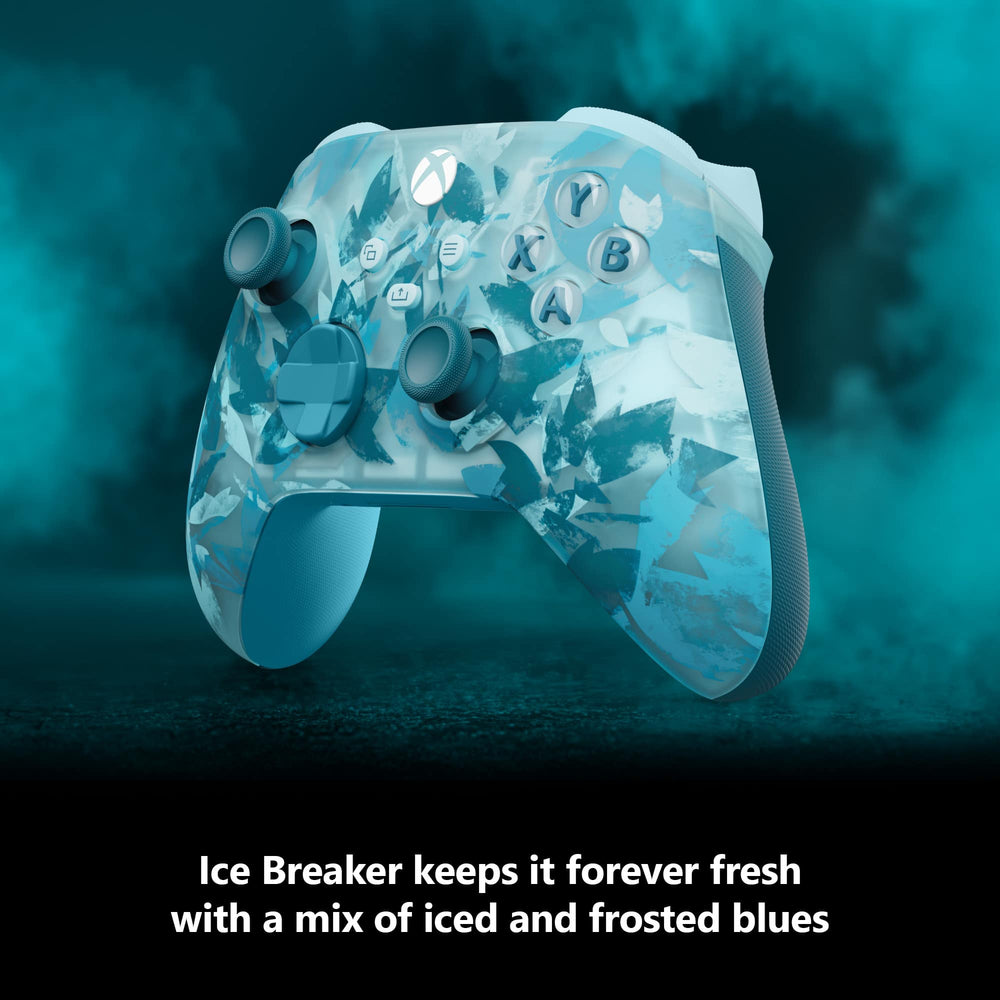 Microsoft - Xbox Wireless Controller for Xbox Series X, Xbox Series S, Xbox One, PCs, and Cloud-Enabled Devices - Ice Breaker Special Edition