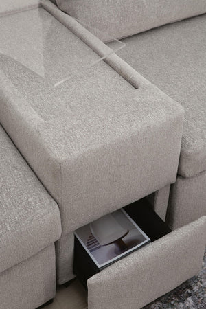 ModMax Luxe - Sectional #5pc.doublechaisesectionalwithstorageconsoles