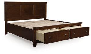Danabrin - Panel Bed #king #2drawers